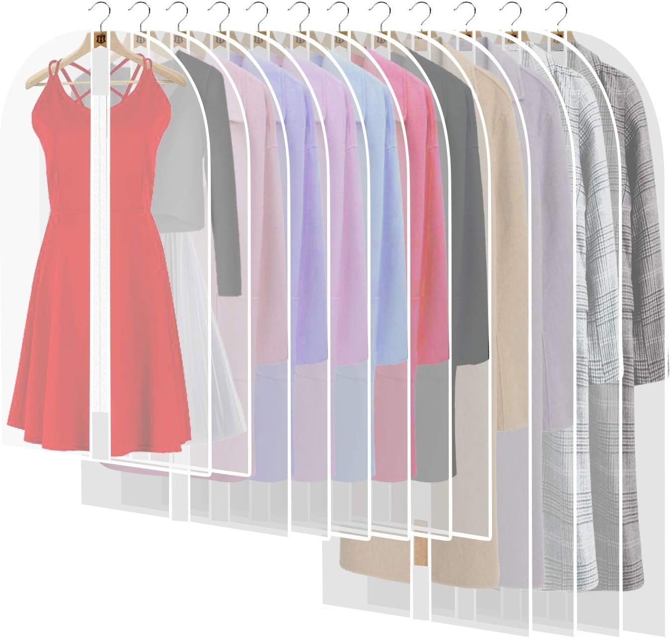 71-Inch Garment Bag with Full-Length Zipper and Dual Handles for Gowns
