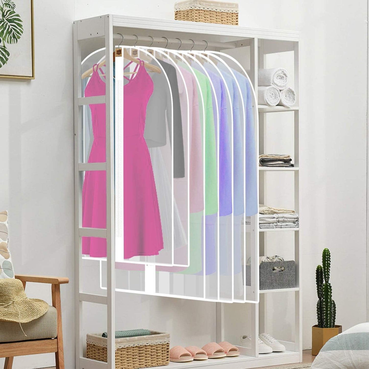 71-Inch Garment Bag with Full-Length Zipper and Dual Handles for Gowns