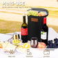 Insulated Wine Bottle Carrier for Two 750ml Bottles with Padded Divider and Adjustable Strap