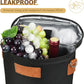Insulated Wine Bottle Carrier for Two 750ml Bottles with Padded Divider and Adjustable Strap
