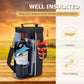 Insulated Wine Bottle Carrier for Two 750ml Bottles with Padded Divider and Adjustable Strap