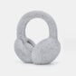 Foldable Plush Earmuffs with Detachable Material and Adjustable Band