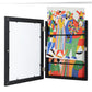 Wall Display Frame with Front Opening for 150 Drawings and Artworks
