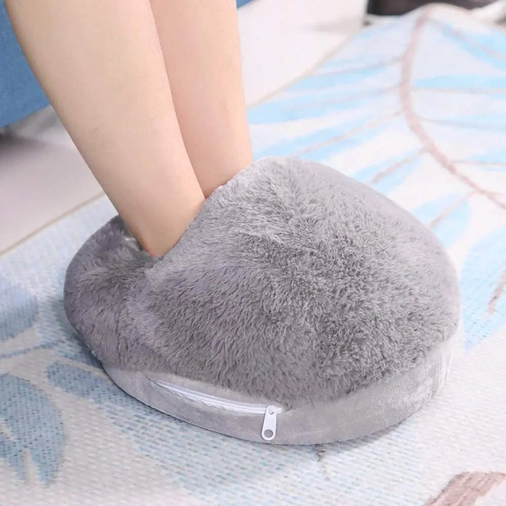 Heated Foot Warmer with USB Power and Washable Flannel Cover