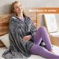Heated Shawl with Three Temperature Settings and Zipper Closure, Machine Washable