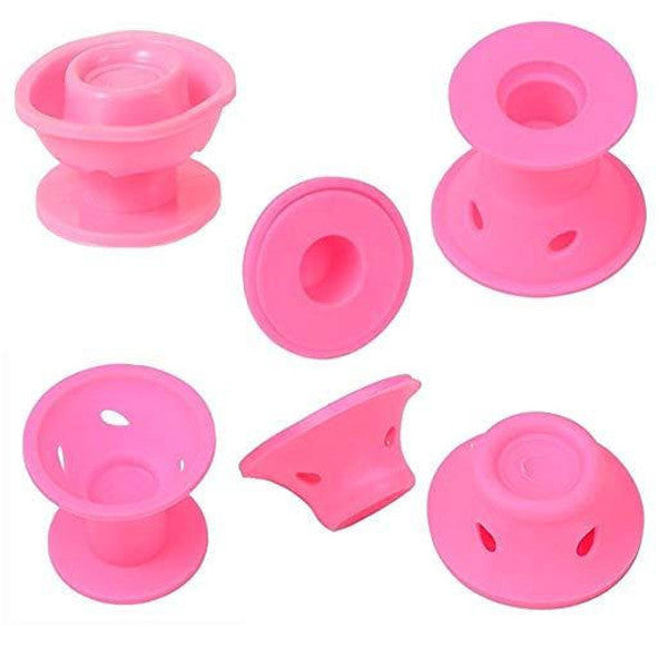 Heat-Free Silicone Hair Curlers with Medical Grade Material, Set of 10