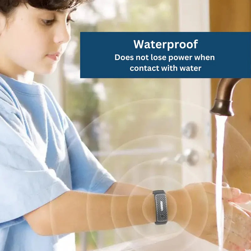 Ultrasonic Mosquito Repellent Bracelet with 7-Day Battery and USB Charging