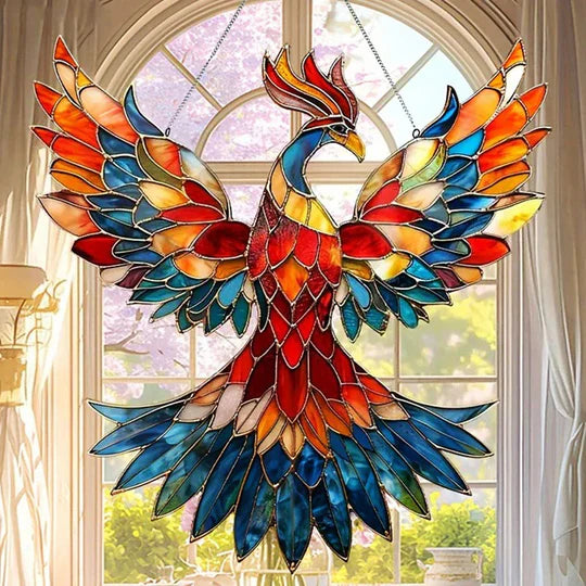 Hummingbird Suncatcher Decorative Multicolor Window Hanging