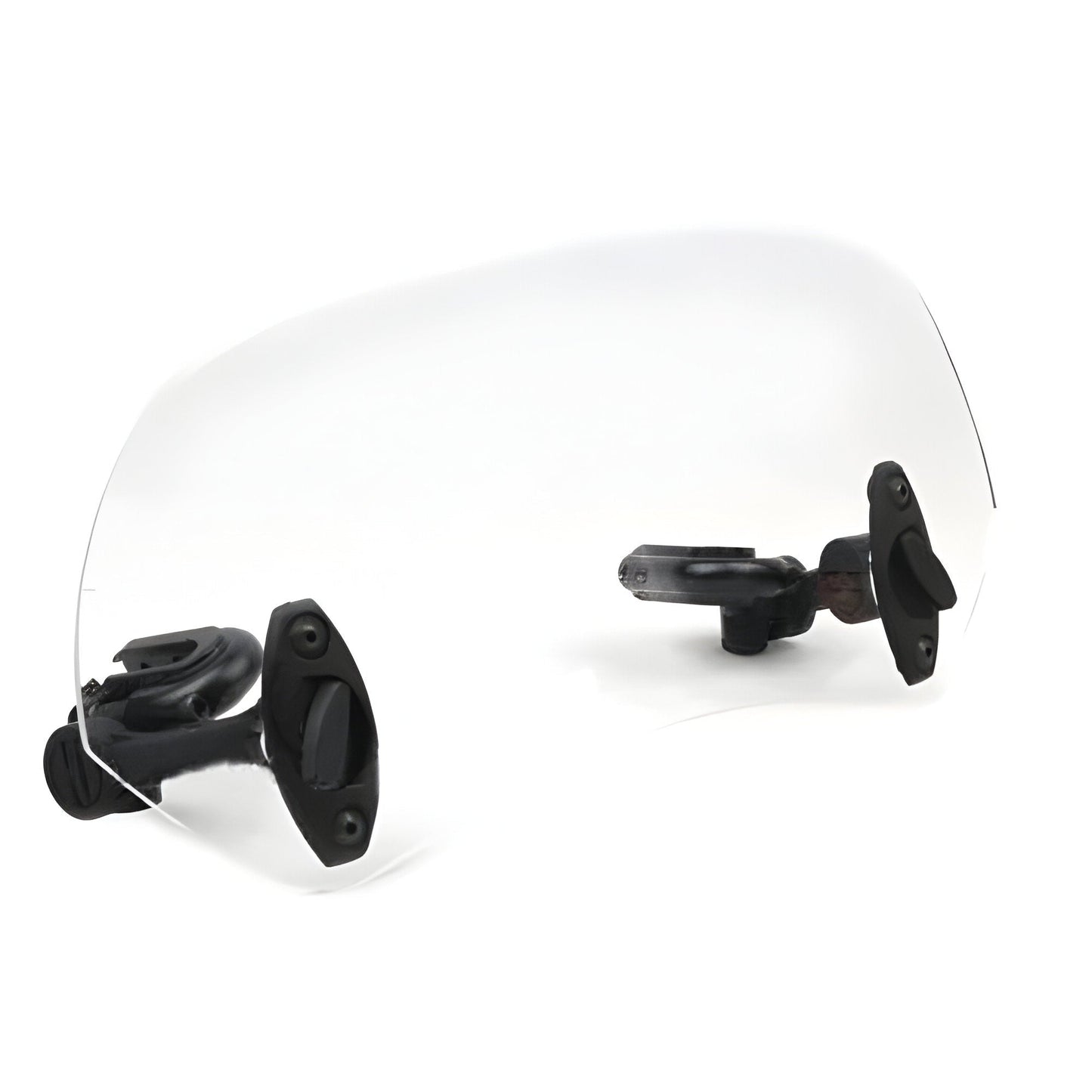 Clear Windshield Extension Panel with Adjustable Clamp Mounting for Motorcycles