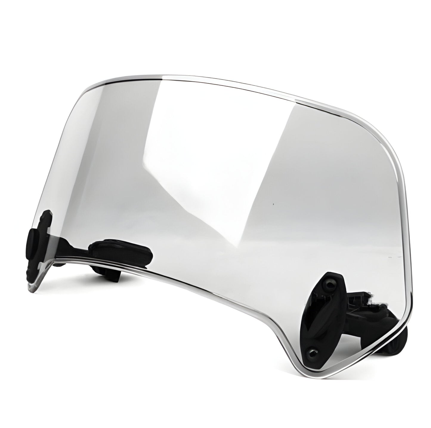 Clear Windshield Extension Panel with Adjustable Clamp Mounting for Motorcycles