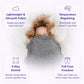 Wearable Swaddle Blanket for Adults with Breathable Knit and Adjustable Fastenings