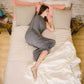 Wearable Swaddle Blanket for Adults with Breathable Knit and Adjustable Fastenings