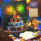 Birthday Greeting Card with 3D Pop-Up Cake and LED Lights, Sound Effects