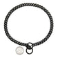 Metal Chain Dog Collar with Solid Links and Hand Polished Finish
