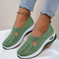 Breathable Slip On Shoes with Orthopedic Footbed and Textured Outsole Grip
