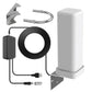 Outdoor HDTV Antenna with Signal Amplifier, 360 Degree Omnidirectional