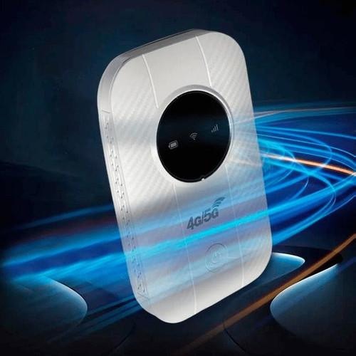 Portable 5G Mobile Hotspot with 150 Mbps Speed and USB Power, Travel Pouch Included