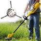 Wire Brush Trimmer Head with Steel Construction for Moss and Rust Removal