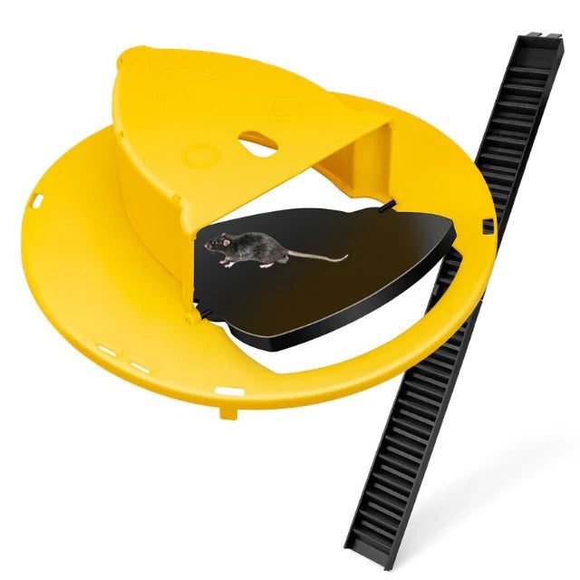Humane Mouse Trap with Automatic Reset and High-Capacity Capture for 5-Gallon Bucket