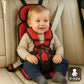 Portable Child Travel Seat with Five-Point Harness and Foldable Design, Ages 1-14