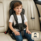 Portable Child Travel Seat with Five-Point Harness and Foldable Design, Ages 1-14