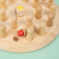 Wooden Memory Match Stick Game Montessori Educational Toy for Kids and Adults