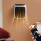 Plug-In Electric Heater with Ceramic Element and LED Thermostat, 800W Compact