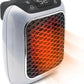 Plug-In Electric Heater with Ceramic Element and LED Thermostat, 800W Compact
