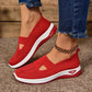 Mesh Sneakers with Cushioned Insole and Shock Absorbing Sole for Women