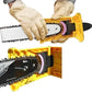 Chainsaw Chain Sharpener with Replaceable Stone and Dual Locating Pins, Fits 14-20in Bars
