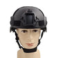 Protective Helmet with ABS Shell and Side Rail Mounts for Airsoft Training
