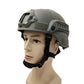 Protective Helmet with ABS Shell and Side Rail Mounts for Airsoft Training