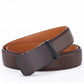 Ratchet Belt with Polished Alloy Buckle and Quarter Inch Adjustments, 28-48in