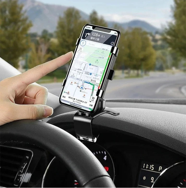 Dashboard Car Phone Mount with 360 Degree Rotation and Anti Slip Grip