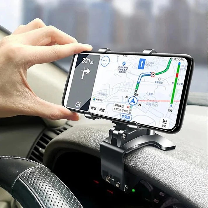 Dashboard Car Phone Mount with 360 Degree Rotation and Anti Slip Grip