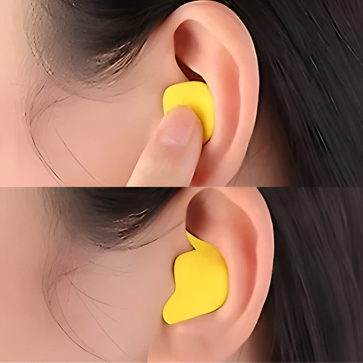 Ear Plugs for Snoring, Noise-Reducing Silicone Earplugs for Peaceful Sleep