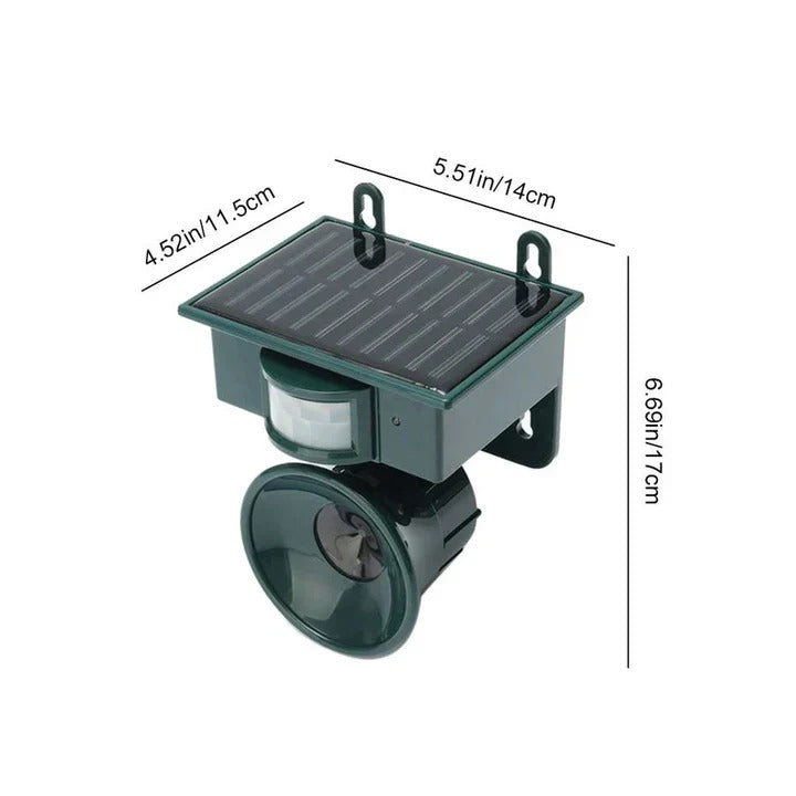 Bird Repeller with Motion Sensor and Adjustable Sensitivity, Weather-Resistant