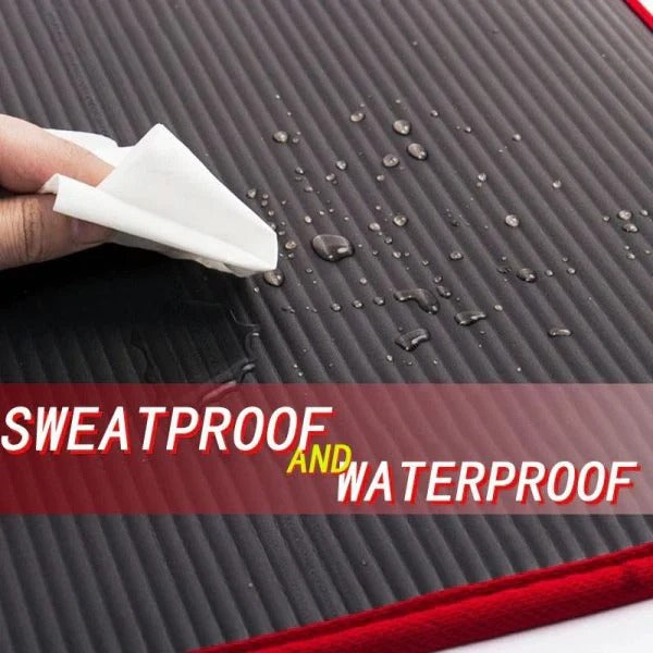 High Density Exercise Mat with Textured Non Slip Surface and Joint Protection
