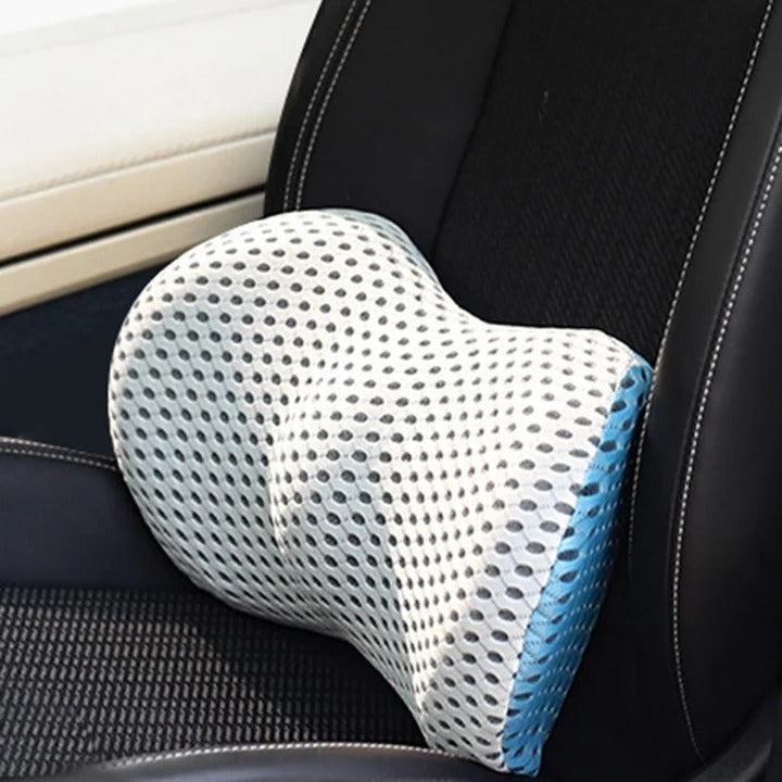 Memory Foam Lumbar Support Pillow with Breathable Cover and Machine Washable Design