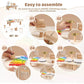 Wooden Drum Kit with 8-Note Xylophone and Cymbal, Toddler Musical Instruments