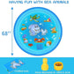 Inflatable Water Play Pad with Ring Sprinkler and Hose Connector, 68 Inch