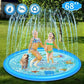 Inflatable Water Play Pad with Ring Sprinkler and Hose Connector, 68 Inch