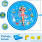 Inflatable Water Play Pad with Ring Sprinkler and Hose Connector, 68 Inch