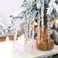 Clear Icicle Ornaments with Shatter Resistant Build and Light Reflecting Surface, 12 Piece Set
