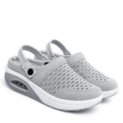 Women’s Supportive Wedge Walking Shoes with Posture-Aligning Design