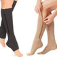 Zippered Graduated Compression Socks with Supportive Calf Sleeve Design