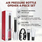 Wine Bottle Opener Set with Air Pressure Needle and Foil Cutter, Aeration Pourer