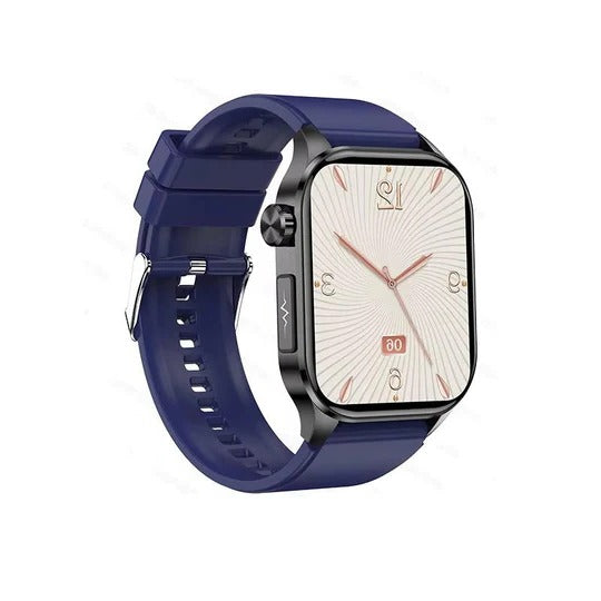 Large-Display Smartwatch with Monitoring, Connectivity, and Daily Assistance Functions
