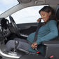 Two-Piece Seat Belt Clip Extender for Vehicle Use