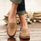 Women’s Vintage Slip-On Low Heel Loafers for Everyday Wear